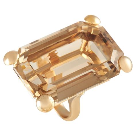 Sold at Auction: Louis Vuitton 130.00ct Smoky Quartz and 18K Ring